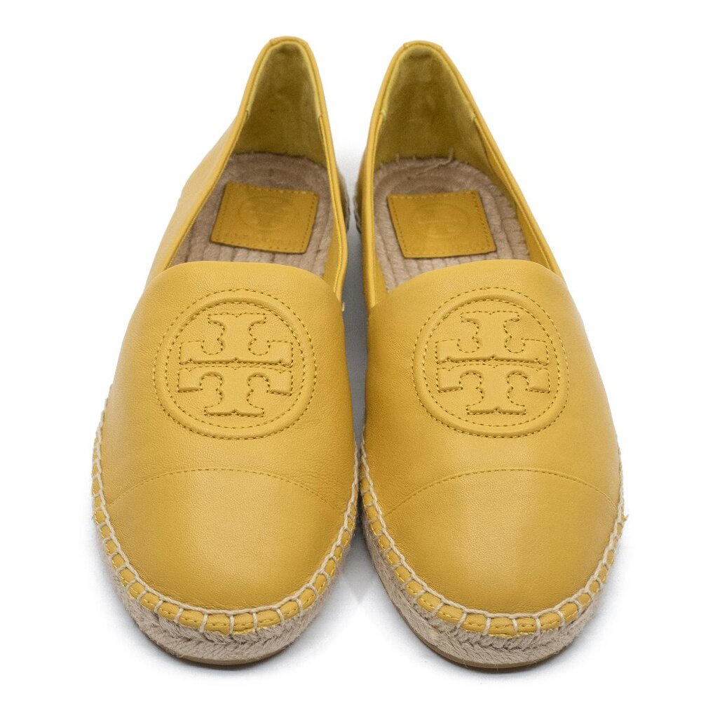 New Tory Burch Benton Espadrilles DAYLILY Yellow Size 9